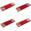vidaXL Trapmatten zelfklevend 5 st 65x21x4 cm rood