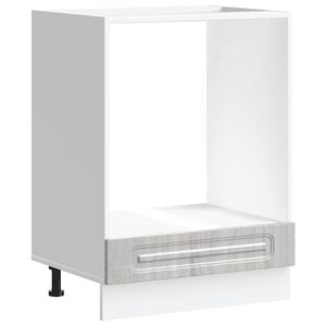 vidaXL Ovenkast Kalmar bewerkt hout grijs sonoma eiken