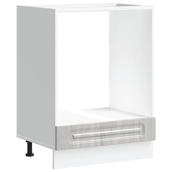 vidaXL Ovenkast Kalmar bewerkt hout grijs sonoma eiken