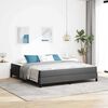 vidaXL Boxspringbed met matras Donkergrijs 180 x 200 cm Stof