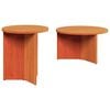 vidaXL Salontafel 2 st Wasbruin 49 x 49 x 28 cm Massief grenenhout