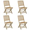 vidaXL Tuinstoelen 4 st inklapbaar 44x50x88 cm massief acaciahout