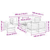 vidaXL 9-delige Loungeset met kussens massief douglas vurenhout