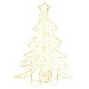 vidaXL Kerstfiguur kerstboom met warmwitte LED's 87x87x93 cm
