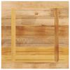 vidaXL Tafelblad vierkant 80x80x1,5 cm massief ruw mangohout