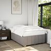 vidaXL Bedframe zonder matras 120x200 cm stof taupe