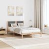 vidaXL Bedframe Donkergrijs 120 x 200 cm Massief grenenhout