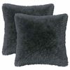 vidaXL Kussen met kussen HEERLEN 2 st Antraciet PV Fleece