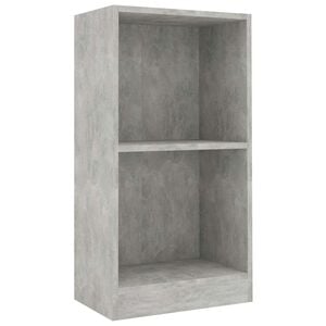 vidaXL Boekenkast 40x24x75 cm bewerkt hout betongrijs