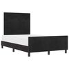 vidaXL Boxspringbed met hoofdeinde Zwart 120 x 190 cm Fluweel