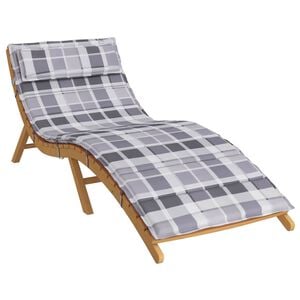 vidaXL Zon Loungerkussen Grijs 178 x 60 x 4 cm Oxford stof