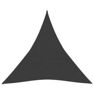vidaXL Zonnezeil 160 g/m&sup2; 3x3x3 m HDPE antracietkleurig