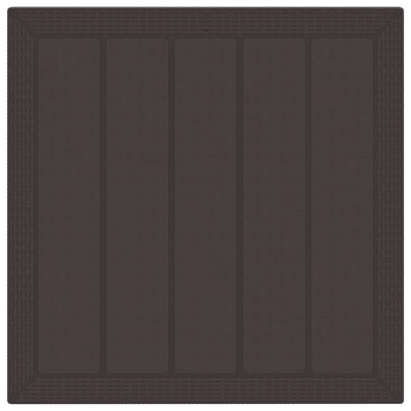 vidaXL Tuin Eetset 5 pcs Bruin Polypropyleen