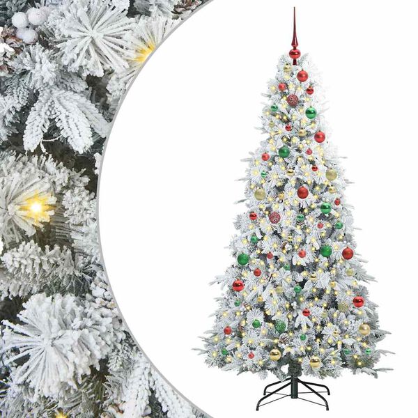 vidaXL Kunstmatige Inklapbare Kerstboom Groen 180 cm PE en PVC
