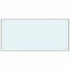 vidaXL Keuken Achterwand 2 pcs Wit 100 x 50 cm gehard glas