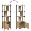 vidaXL Boekenkast Artisan Eiken 44,5 x 30 x 154,5 cm Bewerkt hout