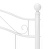 vidaXL Bedframe metaal wit 100x200 cm