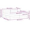 vidaXL Boxspringbed met matras Donkerbruin 200 x 200 cm Polyester