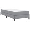 vidaXL Boxspringbed met matras Lichtgrijs 90 x 190 cm Stof