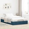 vidaXL Ottoman bedframe zonder matras 120x200 cm fluweel donkerblauw