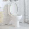 vidaXL Toiletbril soft-close met quick-release ontwerp wit