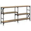 vidaXL Wandtafel Artisan Eiken 150 x 29 x 76,5 cm Bewerkt hout
