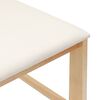 vidaXL Eettafelstoelen 2 pcs Naturel 40 x 47,5 x 99,5 cm