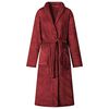 vidaXL Badjas zonder Kap Bordeaux Rood l Flanel