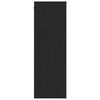 vidaXL Wand TV Kast Zwart Eiken 30,5 x 30 x 90 cm Bewerkt hout