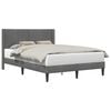 vidaXL Bedframe met hoofdeinde Donkergrijs 120 x 190 cm Fluweel