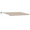 vidaXL Inklapbaar Zonnescherm Beige 450 &times; 300 cm Stof en Staal