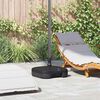 vidaXL Buiten Parasol Basis Zwart 45 x 45 x 29.5 cm Kunststof