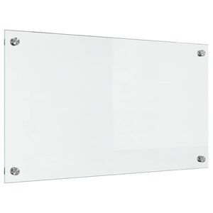 vidaXL Keuken Achterwand Doorzichtig 70 x 40 cm gehard glas