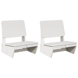vidaXL Tuinstoelen 2 st 60x64x70,5 cm massief grenenhout wit