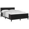 vidaXL Boxspringbed met matras Zwart 160 x 200 cm Fluweel