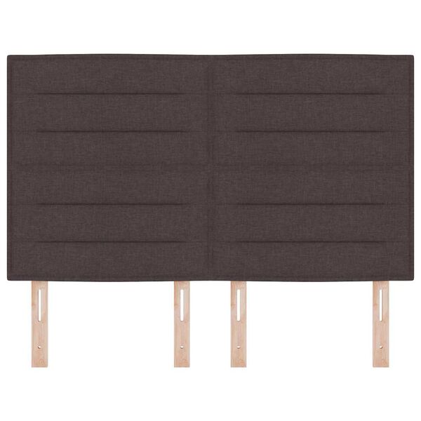 vidaXL Hoofdbord Donkerbruin 144 cm Stof
