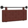 vidaXL Hangend hoofdbord Glanzend Bruin Antiek PU
