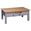 vidaXL Salontafel Panama Range 100x60x43,5 cm massief grenenhout grijs