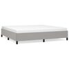 vidaXL Bedframe zonder matras stof lichtgrijs 200x200 cm