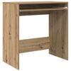 vidaXL Bureau Artisan Eiken Bewerkt hout 77.5 x 43 x 79 cm