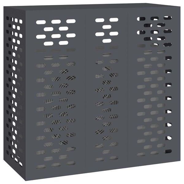 vidaXL Airconditioner hoes Antraciet 110 x 50 x 105 cm Staal
