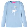 Kindershirt met lange mouwen 92 lichtblauw