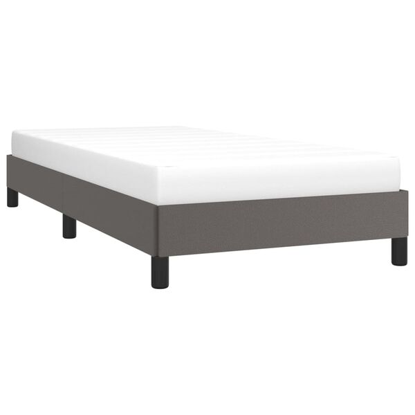 vidaXL Bedframe kunstleer grijs 100x200 cm