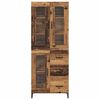 vidaXL Highboard met lade Oud Hout 69,5 x 34 x 180 cm Bewerkt hout