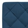 vidaXL Bed met matras stof blauw 90x200 cm