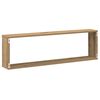 vidaXL Wandschappen kubus 2st 100x15x30cm bewerkt hout artisanaaleiken