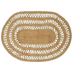 vidaXL Gebied Tapijt Naturel 100 x 152 cm Jute