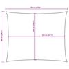 vidaXL Zonnescherm rechthoekig 6x7 m oxford stof taupe