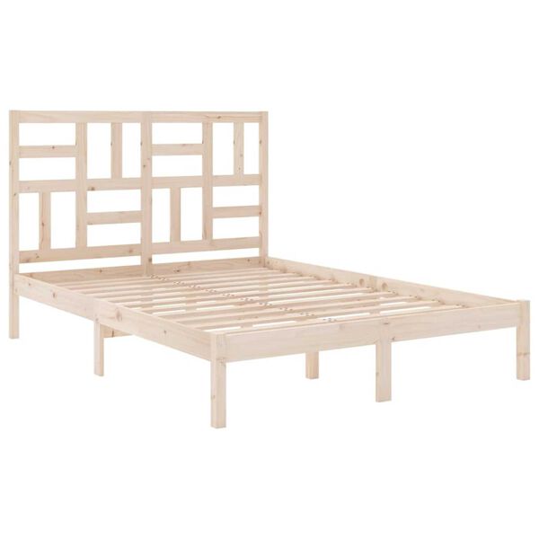 vidaXL Bedframe zonder matras massief hout 160x200 cm