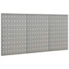 vidaXL Gaatjespaneel wandgemonteerd 3 st 40x58 cm staal